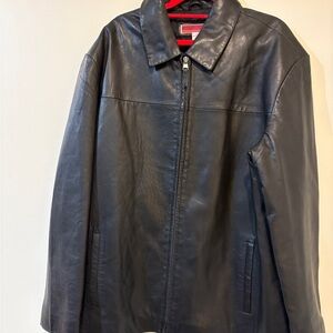 Early 2000s Black Leather Jacket